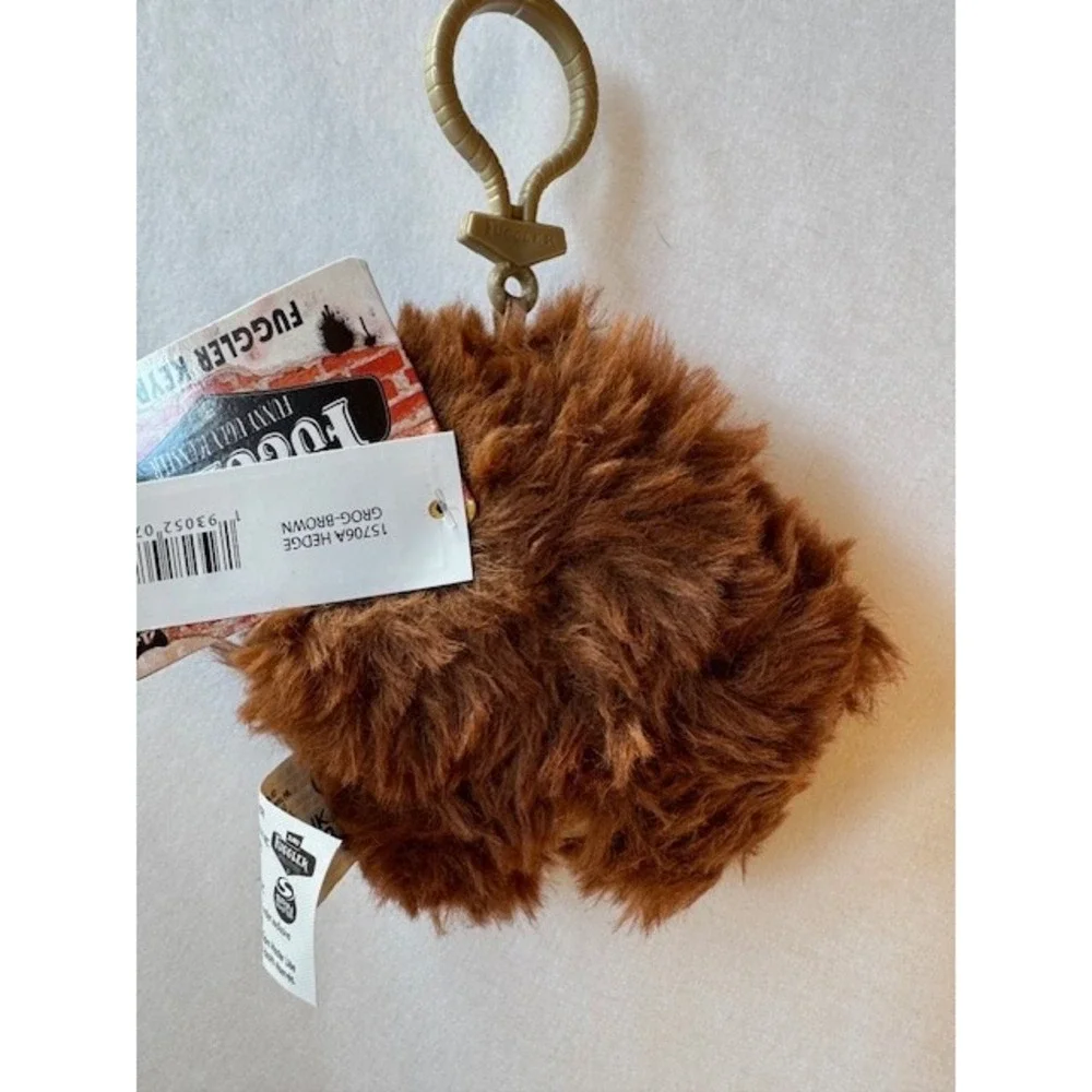 Mini Fuggler Plush Clip-On‎ Keyring HEDGE GROG BROWN Ugly Silly Keychain Gift
